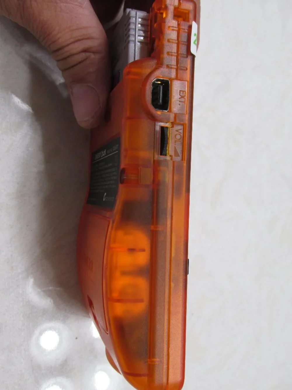 Refurbished to Like New Gameboy Color Backlit Screen Orange with Audio Amplifier